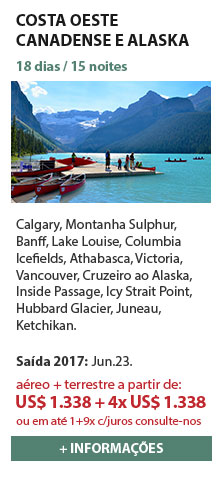 AS MARAVILHAS DA COSTA OESTE CANADENSE E DO ALASKA