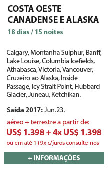 AS MARAVILHAS DA COSTA OESTE CANADENSE E DO ALASKA