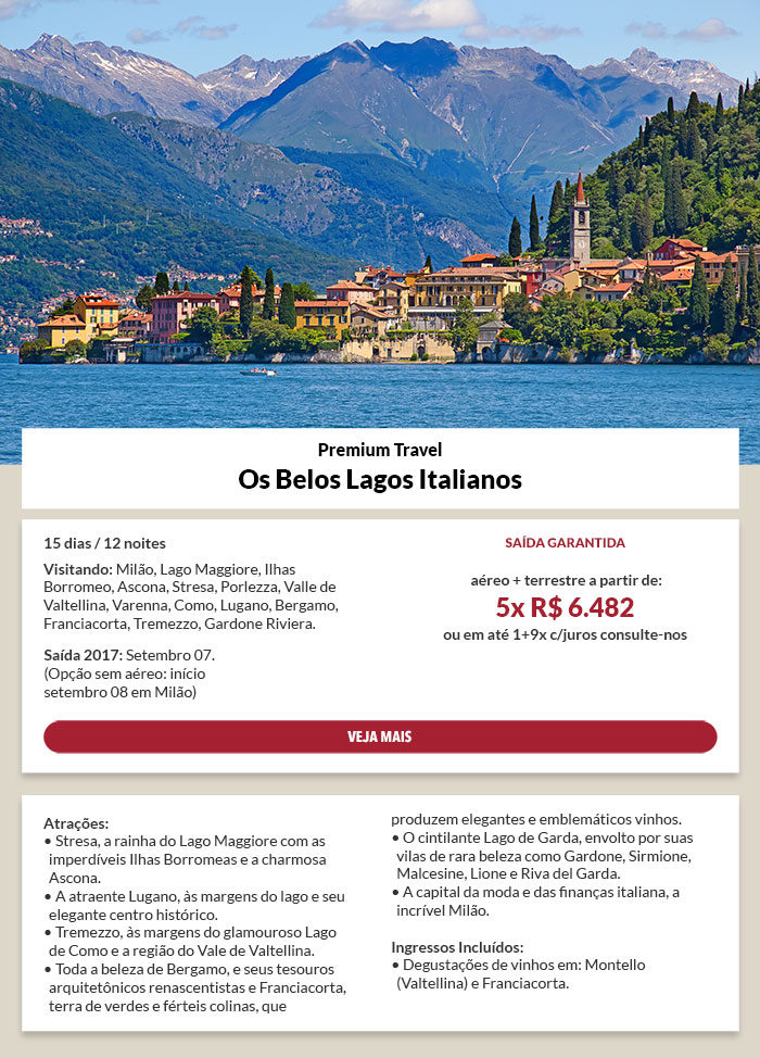 OS BELOS LAGOS ITALIANOS