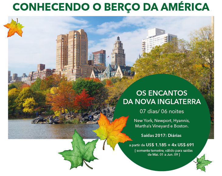 OS ENCANTOS DA NOVA INGLATERRA