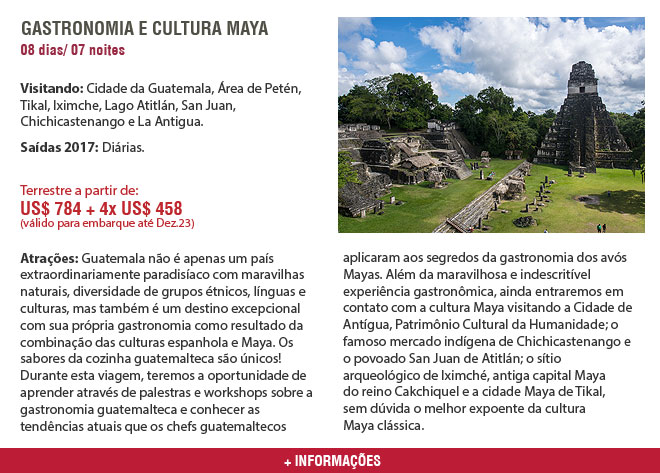 GASTRONOMIA E CULTURA MAYA